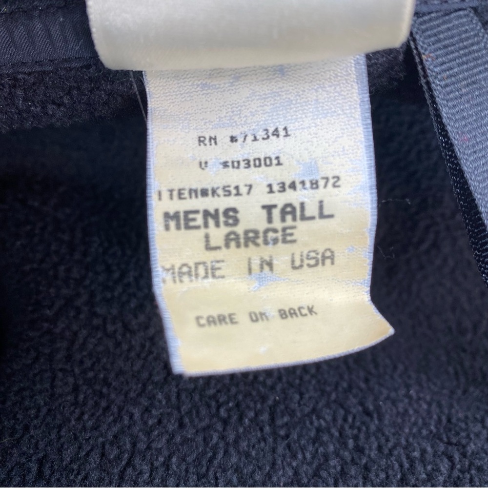 L.L. Bean Men's Fleece Vest Black Size Large Vintage - Picture 6 of 9